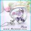 2016 Hot Fashion New Glass Bottom Necklace With Real Flower