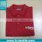 solid red color 100 pique cotton mens polo elongated t shirt LCTN2047