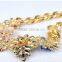 New Luxury Multicolor Flower Choker Collar Vintage Statement Necklace Women 2014