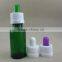 30ml green glass dropper bottle for essential oil