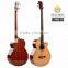 Bass guitar 4 string acoustic wooden bass guitar with pickup custom design LMBS50