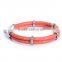 Fashion genuine stinrgay leather treaty bracelet maker on 