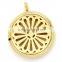 stainless steel aromatherapy diffuser custom logo pendant necklace, felt pad for aromatherapy