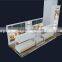 cosmetic shop counter design, display showcase with mirror for boutique