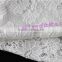 Newest White Polyester Cotton Garment Fabric, Cotton Flower Mesh Knit Fabric for Bride Dress
