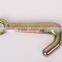 8" Clear Zinc Forged Tow J Hook