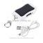 1200Mah Mini USB solar powerbank solar blinking keychain with keychain with lighter