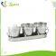 Small garden decorative galvanized metal flower pots set