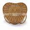 wholesale heart shape wicker basket with handle, wicker basket made in China
