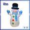inflatable santa made from weather resistant polyester and feature white LED panel