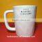 Elegant design durable round 450ml ceramic beautiful coffee cups