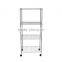 4-Tier Carbon Steel Black Shelf Storage Wire Metal Rack Shelving Suitable For Kitchen Home and Office