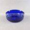 beautiful blue glass ashtray