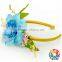 Fashion flower girl weeding hair accessary posh flower top baby headband