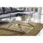Hot Sales Stainless Steel 201#table Frame Metal Glass Coffee Table High Qualtiy