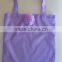 Fashion rose shape folding shopping bags new design polyester handle bags hot sale rose shopping shoulder bags