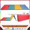 Mixed 4'x10'x2" Thick Folding Panel Gymnastics Mat Gym Fitness Exercise Mat