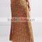 Wholesale Women Apparel Simple Style Pleated Floral-print Crepe Maxi Skirt(DQE0397SK)