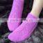 Luxury Ladies Willow design pure cashmere orchid pink footsie socks