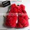 Western Women Winter Multi Color Fake Fox Fur Vest