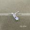 925 Silver Jewelry Flower Diamond Nose Stud with ball Pericing body jewelry