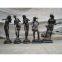 Playing Music Bronze Sculpture For Garden Decoration