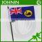 Factory directly sale soccer fans application plastic stick hand flag