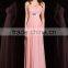 A-line Sweetheart Floor-length Tulle with Lace prom dress Off-The-Shoulder Party dress P023