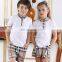 Custom school uniforms wholesale for boys and girls school age with textile polyester cotton fabric