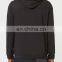 Mens Side Pockets Flecked Shoulder Black Hoodie