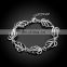 2017 Flower Bracelet Jewelry Silver Plated Simple Style Femme Bracelet Wholesale