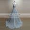 Open Back Sliver Tulle bridal Boho Beach wedding dress