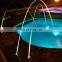 China leading fountain supplier LED color light SS jumping jet laminar water fountain