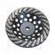 Turbo Segment Tornado Grinding Cup Wheel Diamond Grinding Cup Wheel Disc for Concrete Granite Marble Stone