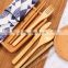 Reusable Cutlery Set Bamboo Cutlery Flatware Set for Travel Camping,Include Wooden Forks Knives Chopsticks Spoons Plastic Straws