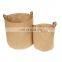 Wholesales High Quality Foldable Fabric Home Jute Storage Bin/Potato Onion Storage Bin