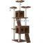 China supplier multiple colors cat scratching tree house cat climbing post jumping rack