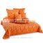 i @ home embroidery design bedspread,Orange flower design bedspreads,polyester christmas king size fitted quilted bedspread