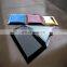 large  coloured decorative  silver  mirror with back color paint