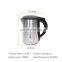 Honeyson 1L  stainless steel electric kettle tray set for hotel