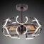 Smart color ceiling fan light with colored light
