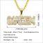 Popular Hiphop Custom Name Necklace Jewelry Temperament English Letter Chain Necklace Silver Plated Jewelry Women