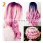 Fashion 7 Style Black Long White Cosplay Wigs Wave Color Wig Cosplays Centre Parting Pink Loose Curly Wig Full Cosplay Red
