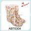 rubber flower girl ladies fashion rain boots