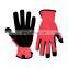 HANDLANDY Multi Purpose Red Vibration-Resistant Palm Outdoor Safety Garden Repair Car construction safety hand gloves