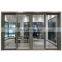 Modern doors designs double tempered clear luxury glass slide aluminum door