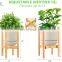 Adjustable Plant Stands Indoor Potted Stand 15 inch Height Bamboo Plant Holder for 8 to 12 inch Flower Pot