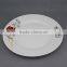 ceramic dinner plate with part decalpocelain wedding charger plates with good qualtiy and cheap price