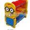 2018 little minions kids plastic toy storage shelf for hot sale