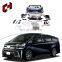 CH Hot Selling Car Body Parts Exhaust Tips Side Stepping Facelift Bodykit For Toyota Vellfire 2015-2018 to 2019-2020
